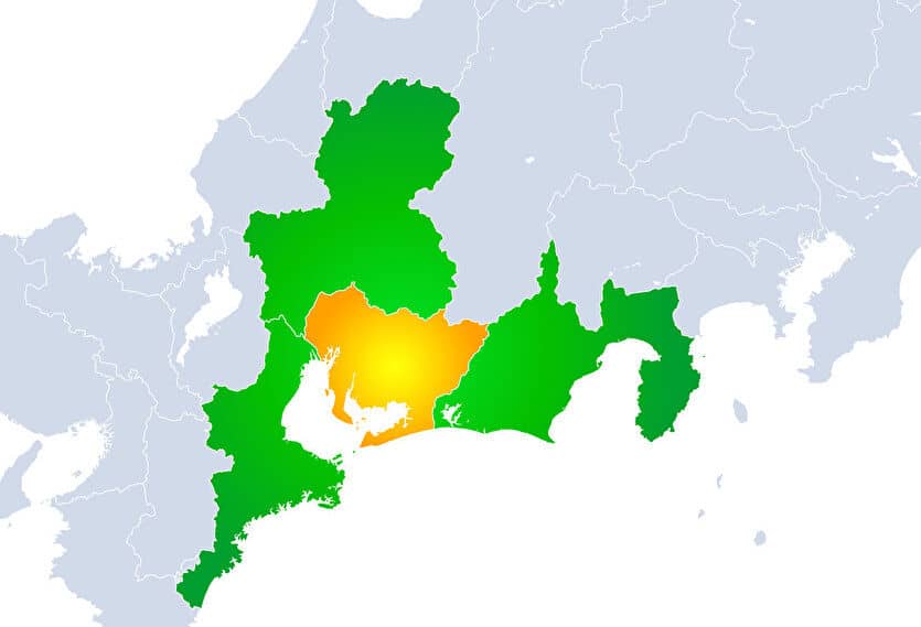 愛知県 近隣県
